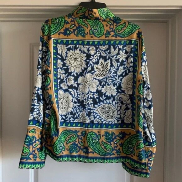 Zara Silk Collared Shirt - Small - Picture 4 of 4
